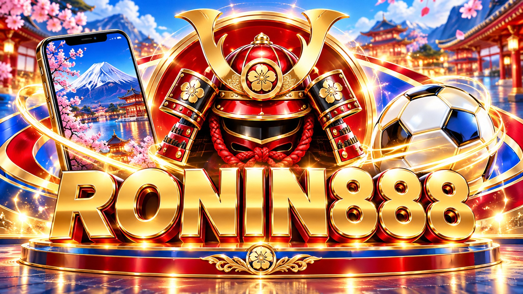 RONIN888 ทางเข้าเว็บไซต์ สีสดใสแดงทองน้ำเงิน